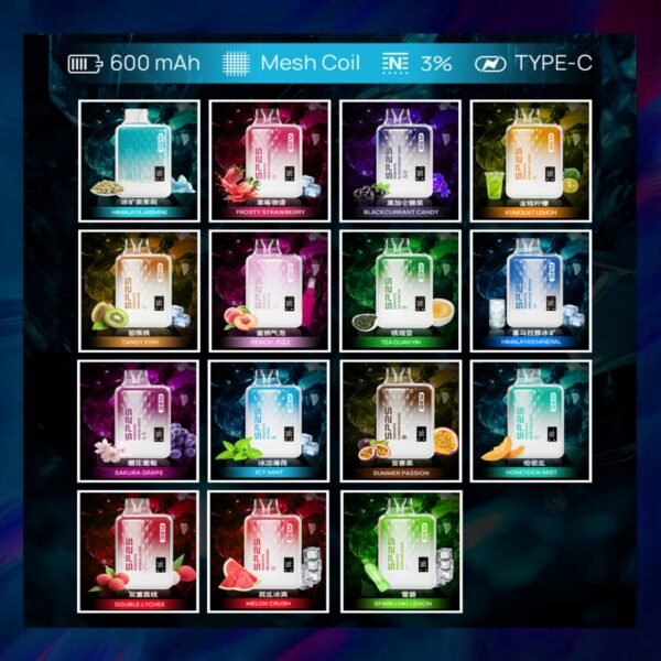 SP2S 拋棄式 9000 口｜Mesh霧化｜600mAh｜Type-C 充電｜限時現貨