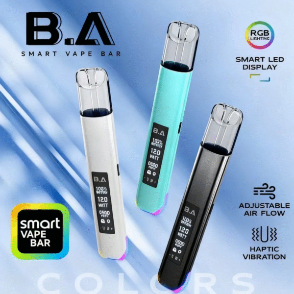 B.A Smart Vape Bar | 一代主機 搭載智慧 LED 螢幕與 RGB 燈光的電子煙桿